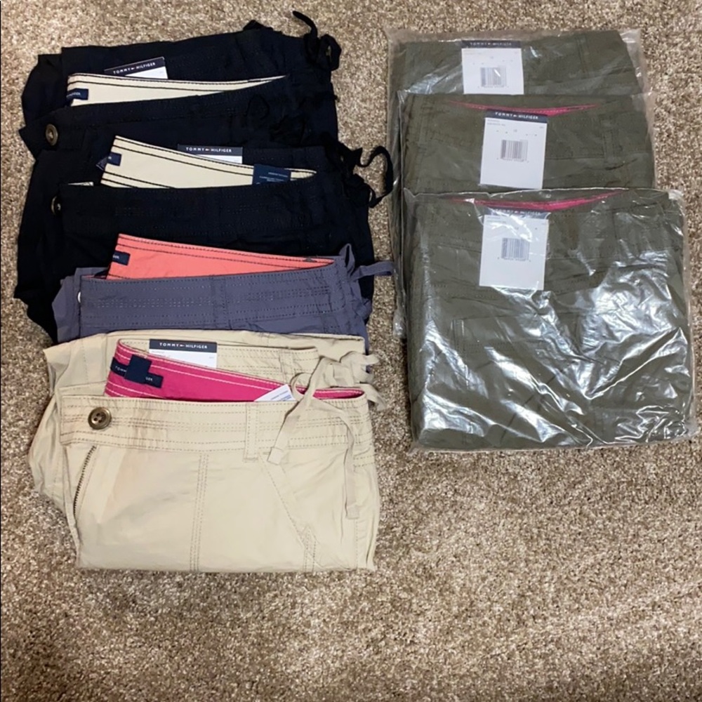 COPY GREEN - Tommy Hilfiger Capri Cargo Pants